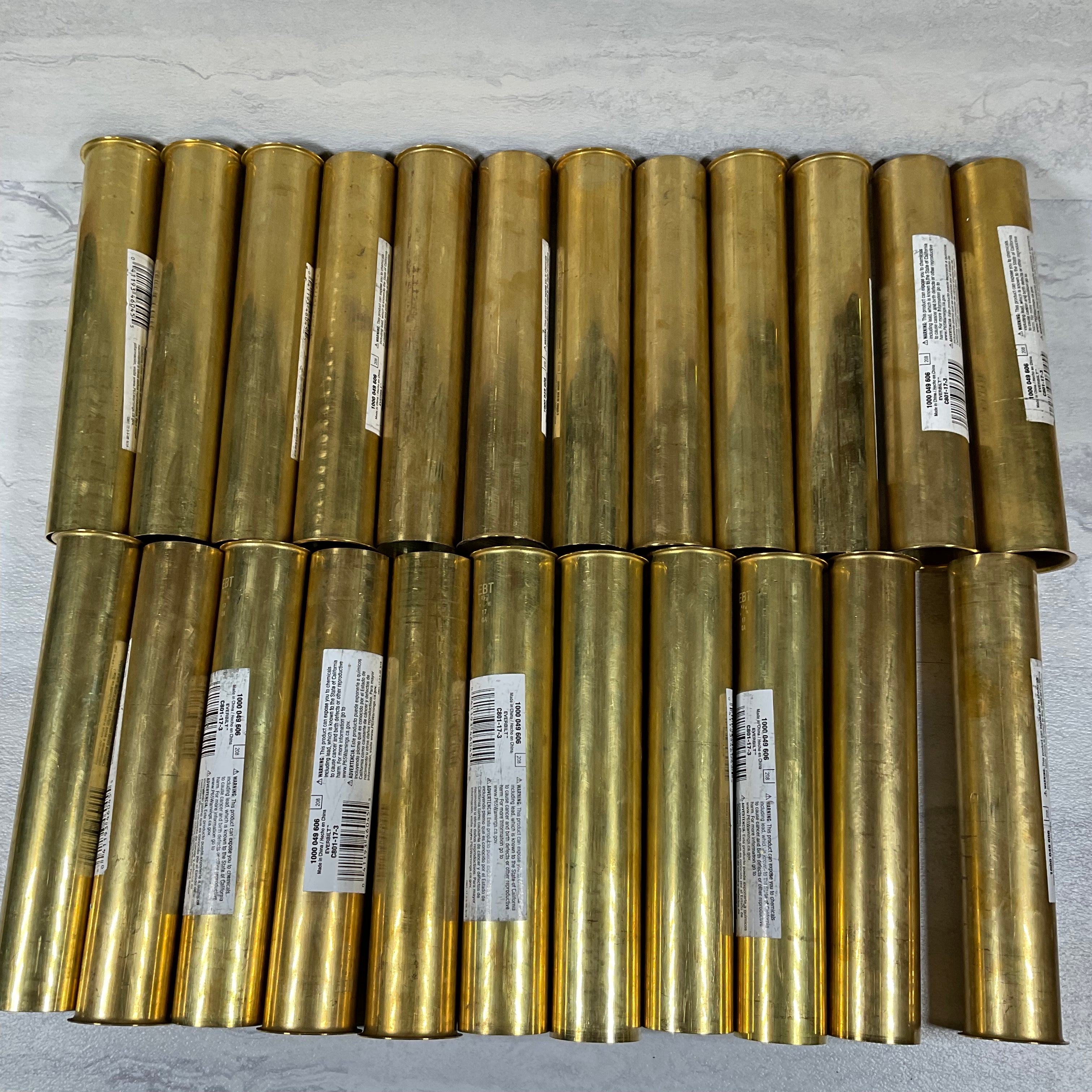 (Lot of 23) Everbilt 1 1/2", 8" Flanged Strainer Tailpiece, 17 Gauge (7428709351662)